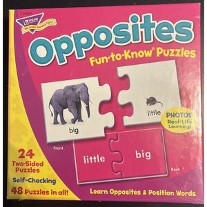Trend Enterprise Lot: Fun-to-Know Puzzles: Opposites And Alphabet